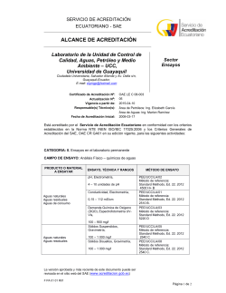 OAE LE C 08-003 - Servicio de Acreditación Ecuatoriano