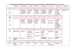 HORARIO DEL 42 CONGRESO MCEP - CANTABRIA (4