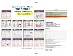 2015-2016 School Calendar ()