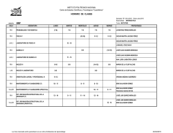 HORARIO DE CLASES 6IMF