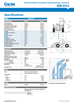 Specifications GTH-3713