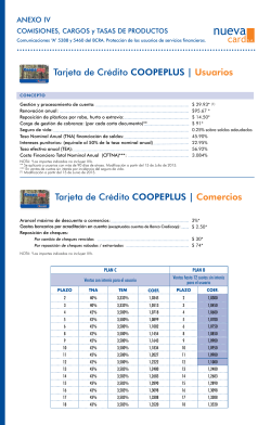 Tarjeta de Crédito COOPEPLUS | Usuarios Tarjeta de Crédito