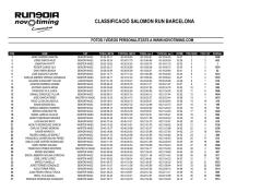 Classificacions SALOMON RUN BARCELONA 2015