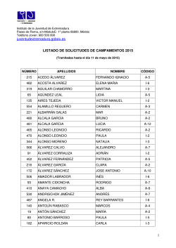 listado publicar en web campamentos 11-5-2015