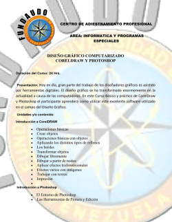 DISENO GRAFICO (COREL DRAW Y PHOTOSHOP)