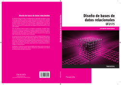 Dise&ntilde;o de bbdd relacionales