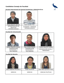 Candidatos Consejo de Facultad