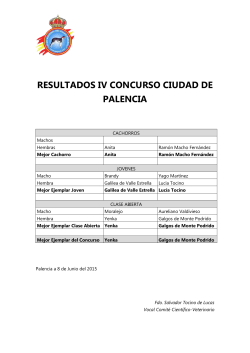 Resultados Palencia 2015