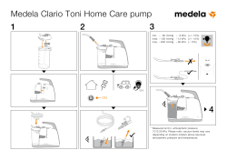 Medela Clario Toni Home Care pump 1 2 3 4