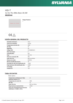Hoja de datos - Havells Sylvania