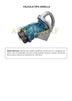 VÁLVULA TIPO ARDILLA
