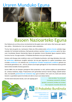 Uraren Munduko Eguna - Día Mundial del Agua 2015.pub