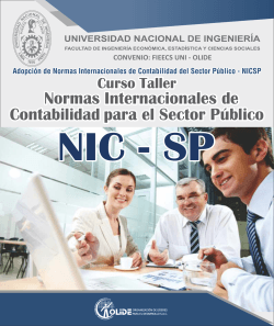 CURSO TALLER NIC-SP.cdr - Olide - Organización de Lideres para