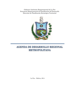 1. - Gobierno Autónomo Departamental de La Paz