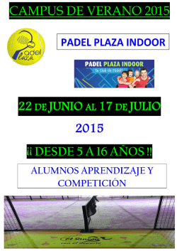 informaci&oacute;n campus 2015