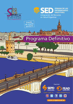 Programa Definitivo - Sociedad Española de Patología Digestiva