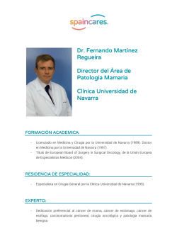 Dr. Fernando Martínez Regueira Director del Área de
