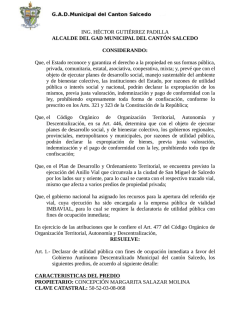 salazar molina margarita - GAD Municipal del Cantón Salcedo