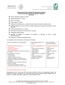 Documentos para Internado