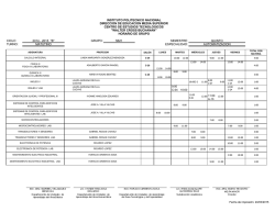 Horarios de 5o Semestre - CET 1 - Instituto Polit&eacute;cnico Nacional