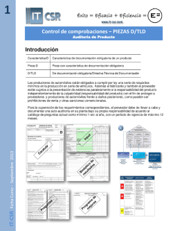 FICHA D-TLD Auditor&iacute;a de Producto