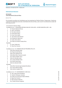 butlletí oficial de la província de tarragona