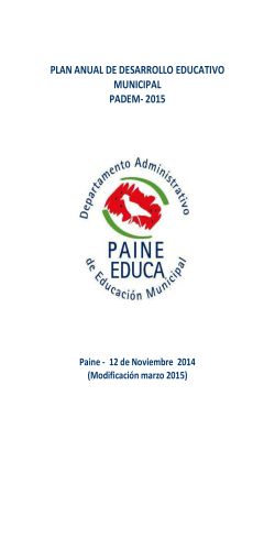 Año 2015 - Municipalidad de Paine