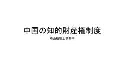 中国の知的財産権制度