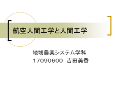 航空人間工学と人間工学 - 宮崎大学 情報基盤