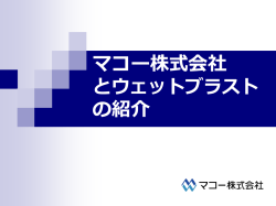 マコー株式会社 会社概要