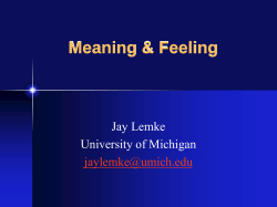 Meaning & Feeling - Welcome to the Berkeley