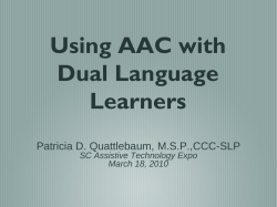 Dual Language Development: Recognizing Normal and
