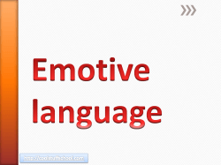 Emotive language - coolstuffschool