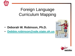Mapping the Foreign Language Curriculum