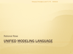 Unified Modeling Language - Sharing N` reFreshing