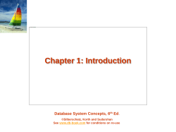 Chapter 1: Introduction - Avi Silberschatz`s Home