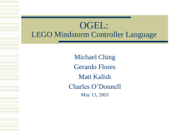 OGEL: LEGO Mindstorm Controller Language