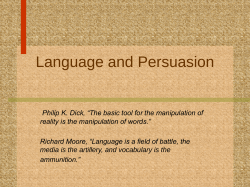 Language and Persuasion PPT