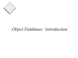 OODBMS Intro. - courses.cs.washington.edu