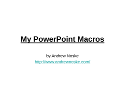 PowerPoint Macros