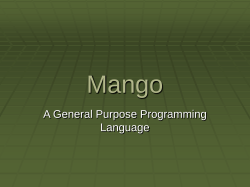 Mango - Welcome [Savannah]