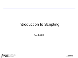 M/S Scripting Documentation