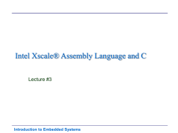 Interfacing ARM Assembly Language and C