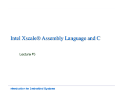 Interfacing ARM Assembly Language and C