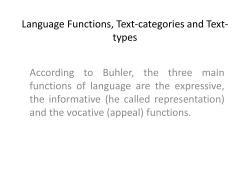 Language Functions, Text