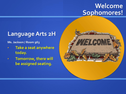 Language Arts 2H - Corona