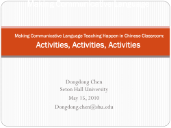Making Communicative Language Making Communicative