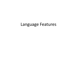Language Features - St Cuthbert Mayne GCSE