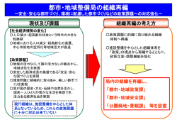 都市・地域整備局の再編
