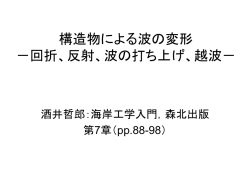 構造物による波の変形